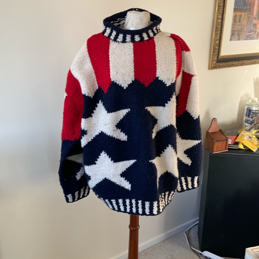 Hand knit sweater